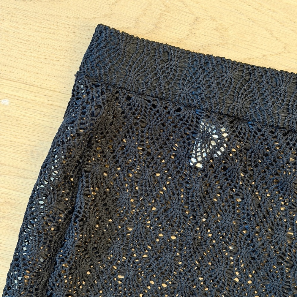 New revolve Lovewave Free Black Lace Maxi Skirt with Side Slit - Picture 4 of 4
